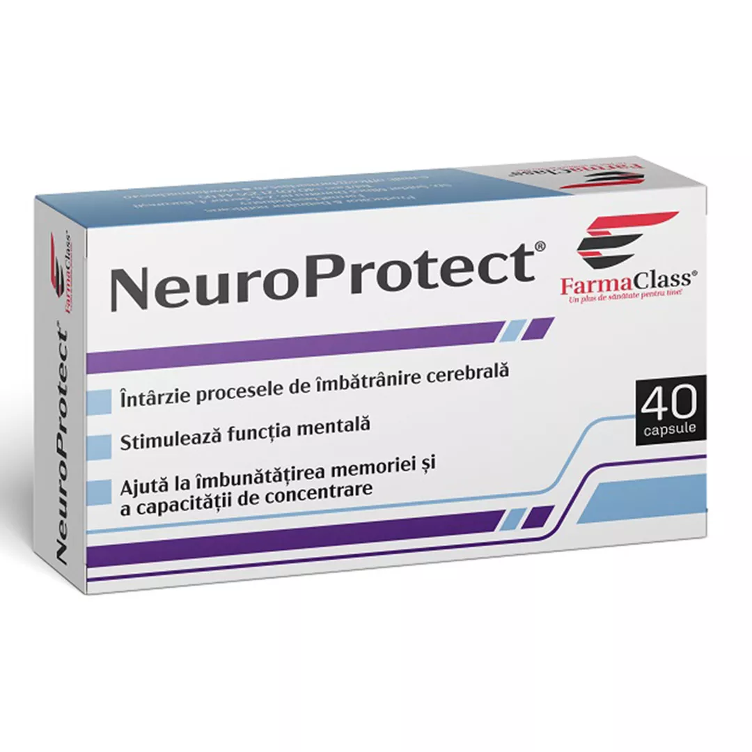 Neuro Protect, 40 capsule, FarmaClass, [],farmaciabajan.ro