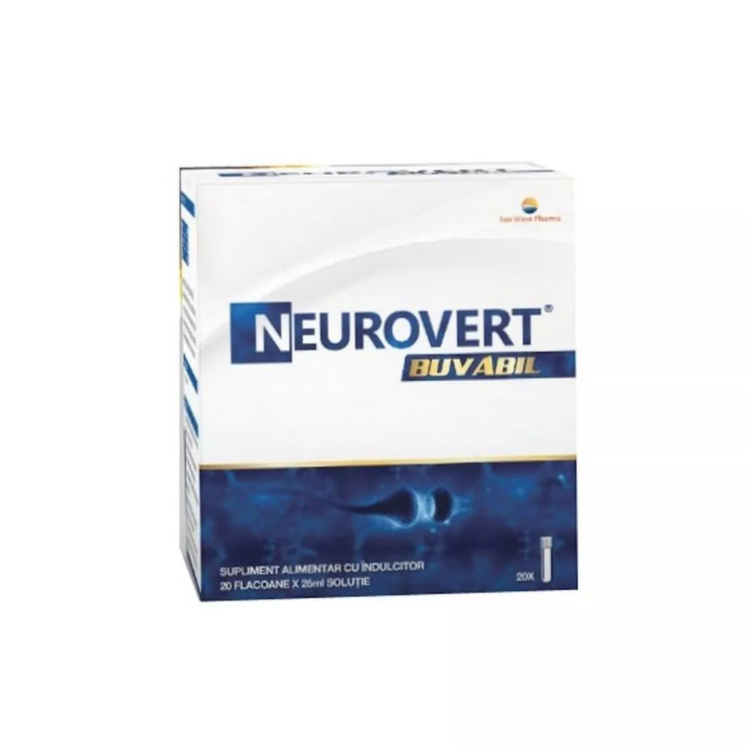 Neurovert Buvabil, 20 flacoane, Sun Wave Pharma, [],farmaciabajan.ro