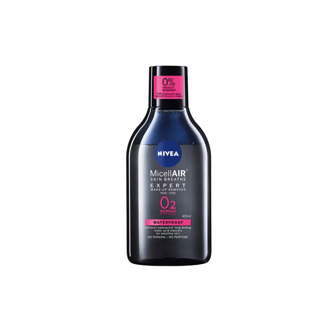 Apa Micelara Bifazica Nivea Micellar Expert Waterproof, 400 ml , [],farmaciabajan.ro