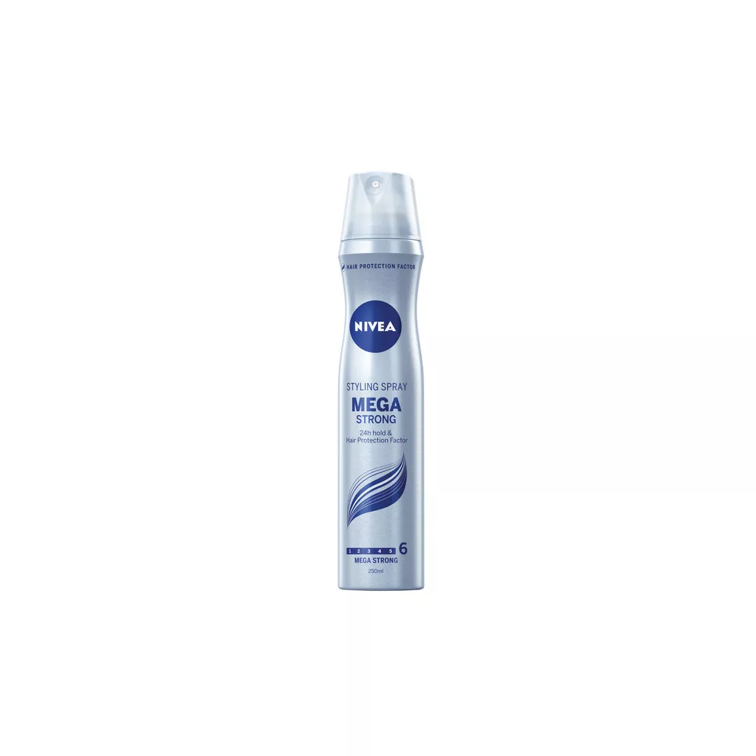 Fixativ Nivea Mega Strong pentru fixare ultra puternica, 250 ml, [],farmaciabajan.ro
