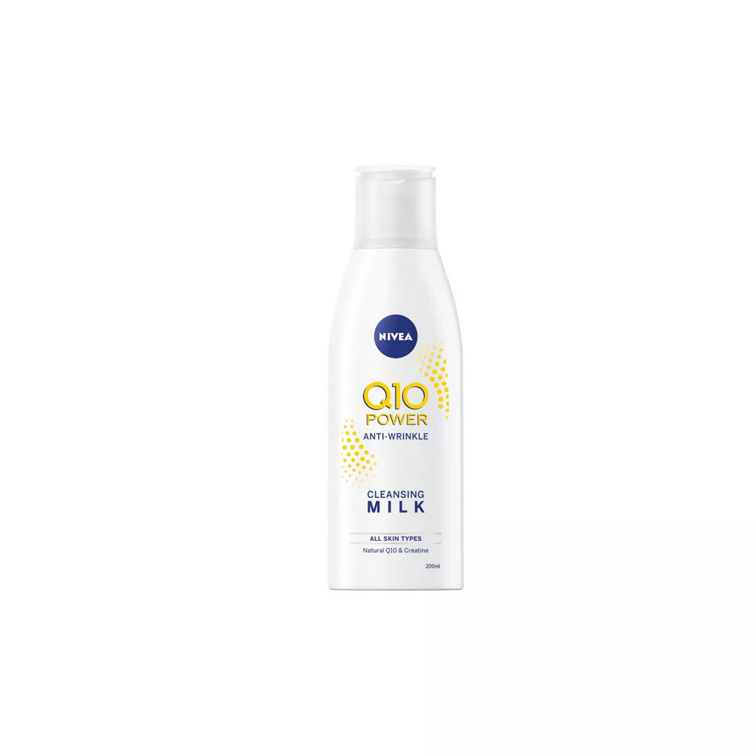 Lapte demachiant Nivea Visage Q10 Anti-rid, 200 ml, [],farmaciabajan.ro