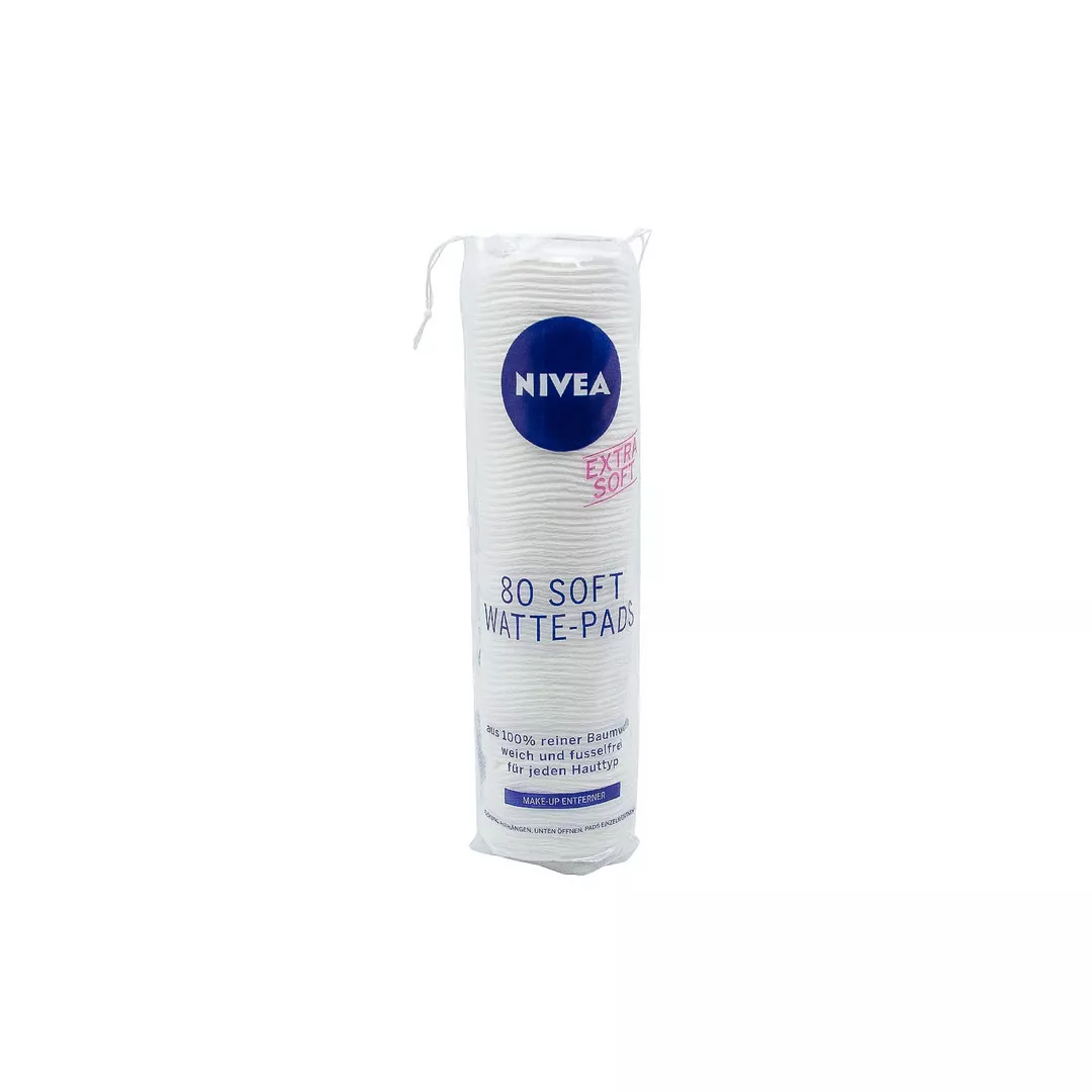 Dischete demachiante, Nivea extra Soft, 80 bucati/set, [],farmaciabajan.ro
