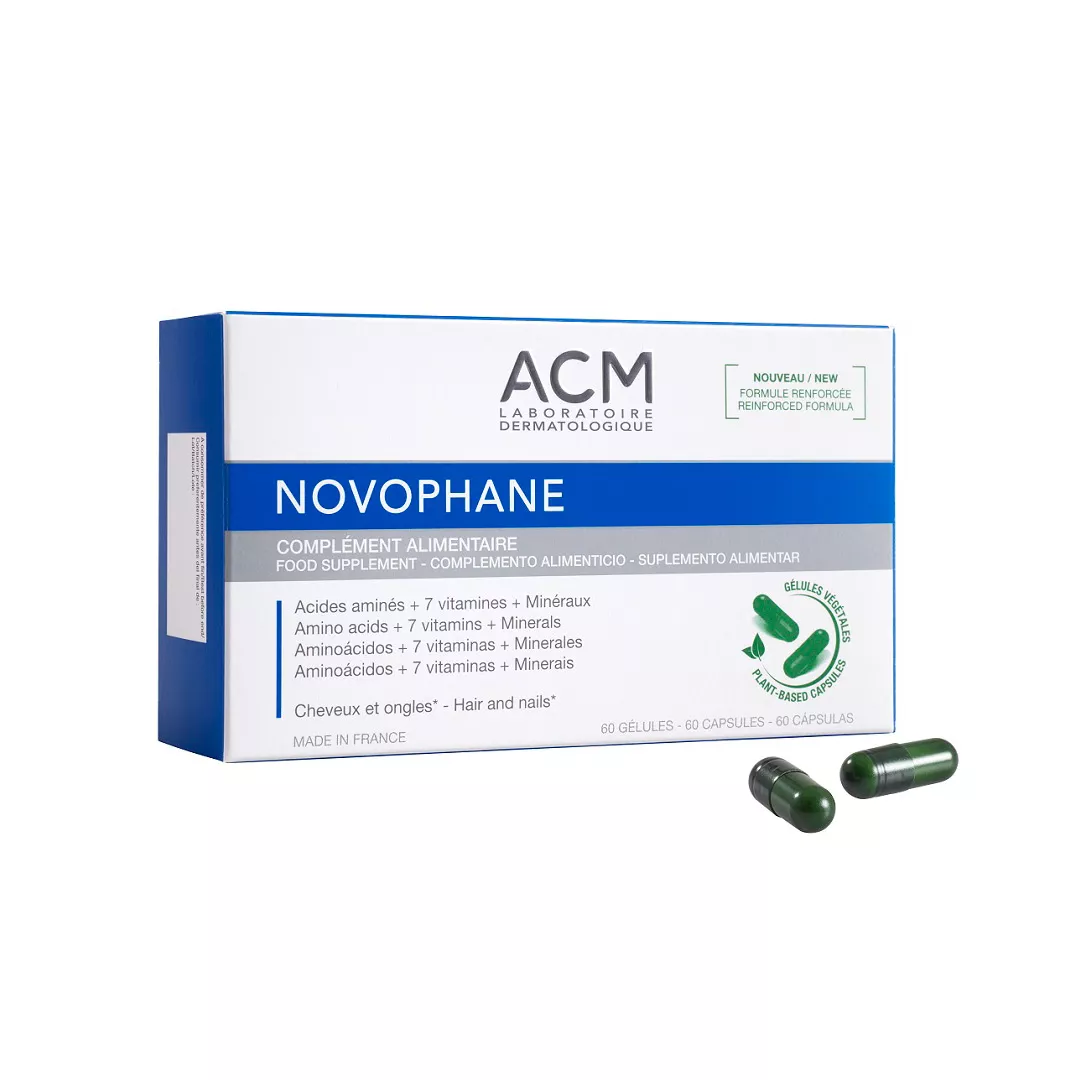 Tratament pentru unghii si par Novophane, 60 capsule, Acm, [],farmaciabajan.ro