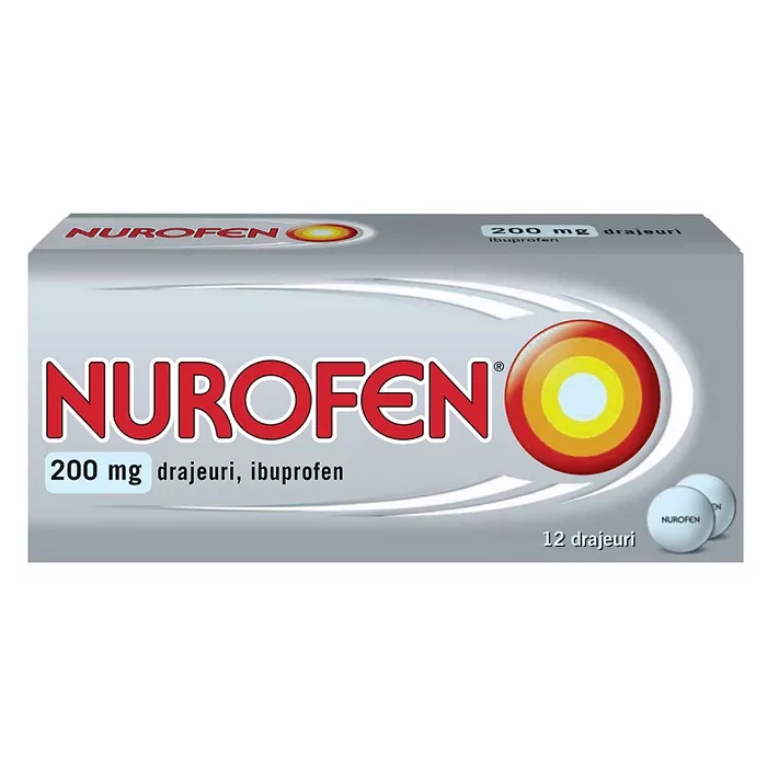 NUROFEN 200 mg X 12 DRAJ. RECKITT BENCKISER (R, [],https:farmaciabajan.ro