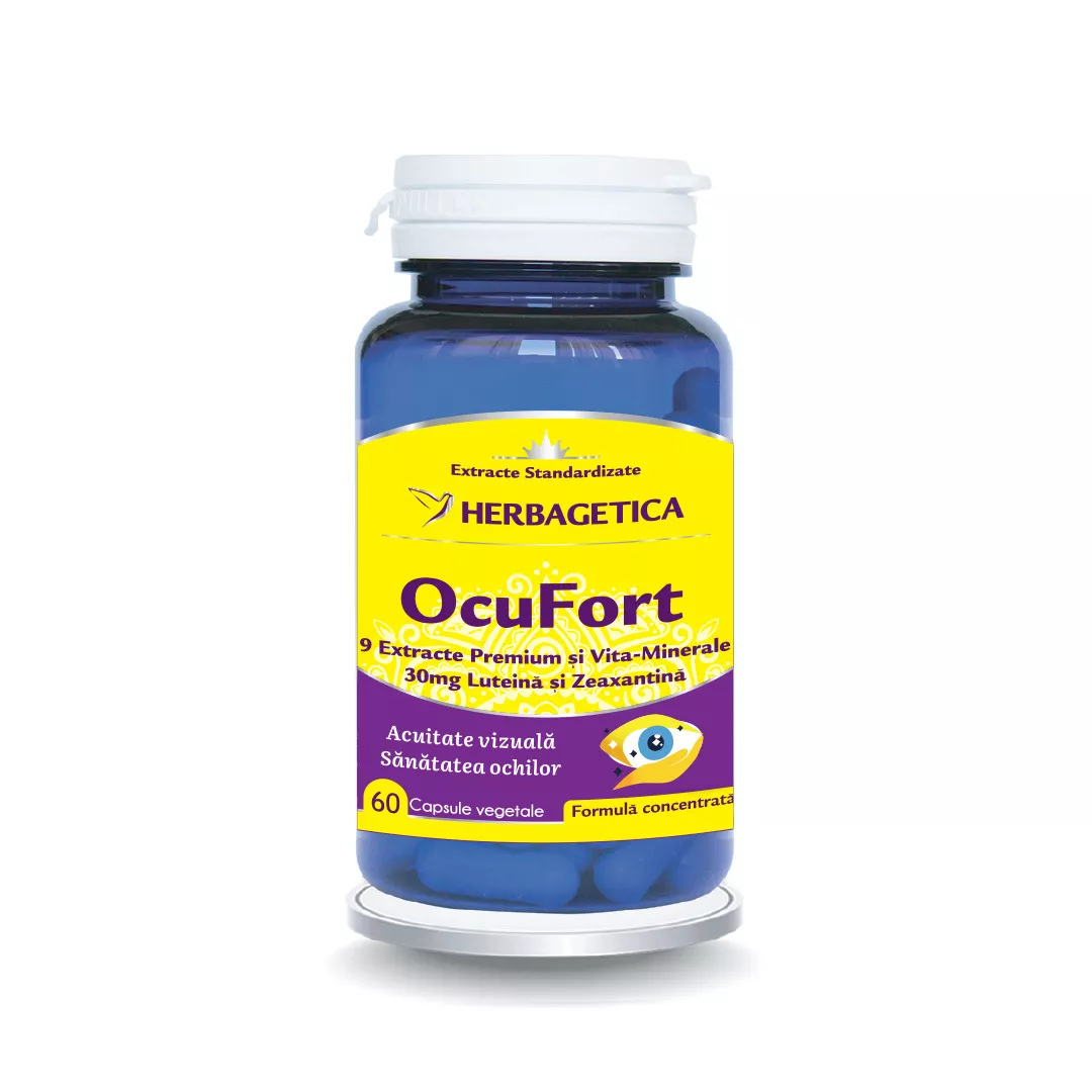 OcuFort, 60 capsule, Herbagetica, [],farmaciabajan.ro