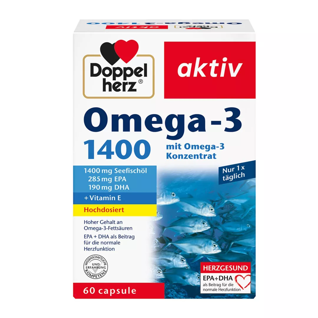 Omega 3, 1400 mg, 60 capsule, Doppelherz, [],farmaciabajan.ro