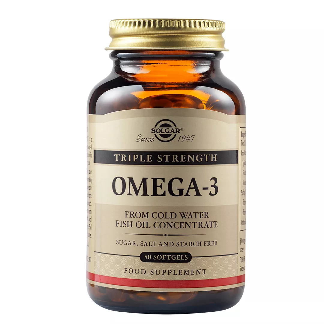 Omega 3 triplu concentrat, 50 capsule, Solgar, [],farmaciabajan.ro