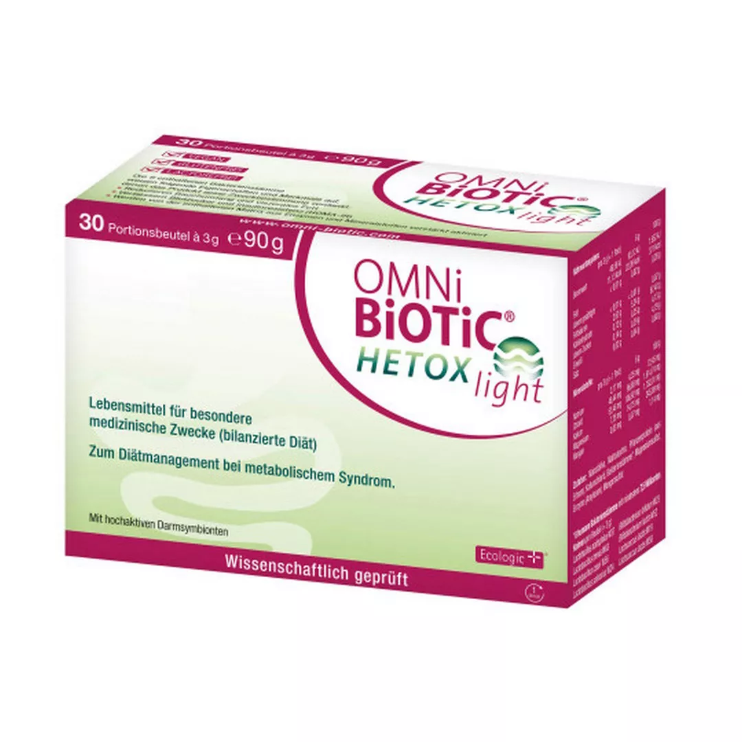 Omnibiotic Hetox Light, 30 plicuri x 3 g, Institut Allergosan, [],farmaciabajan.ro