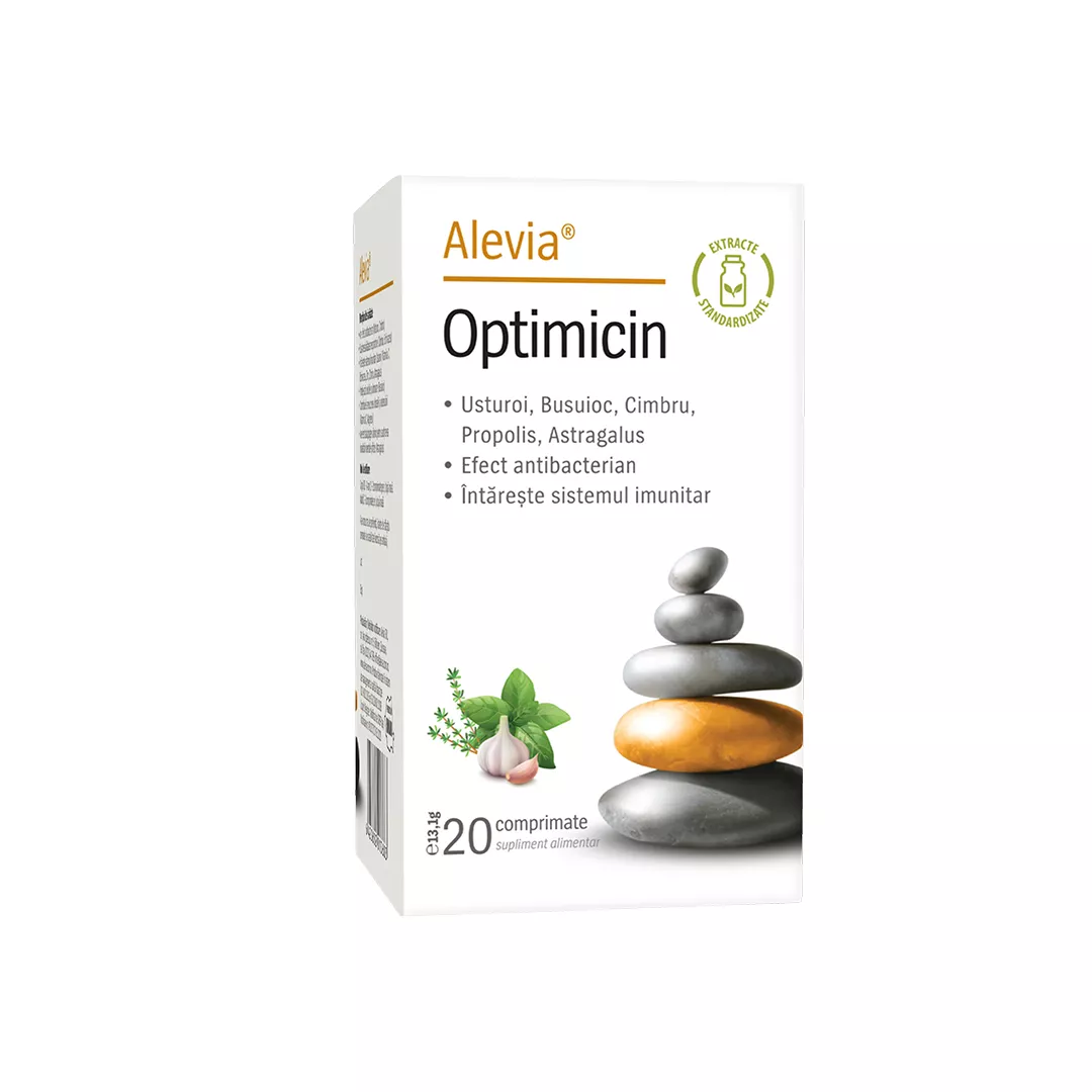Optimicin, 20 capsule, Alevia, [],https:farmaciabajan.ro