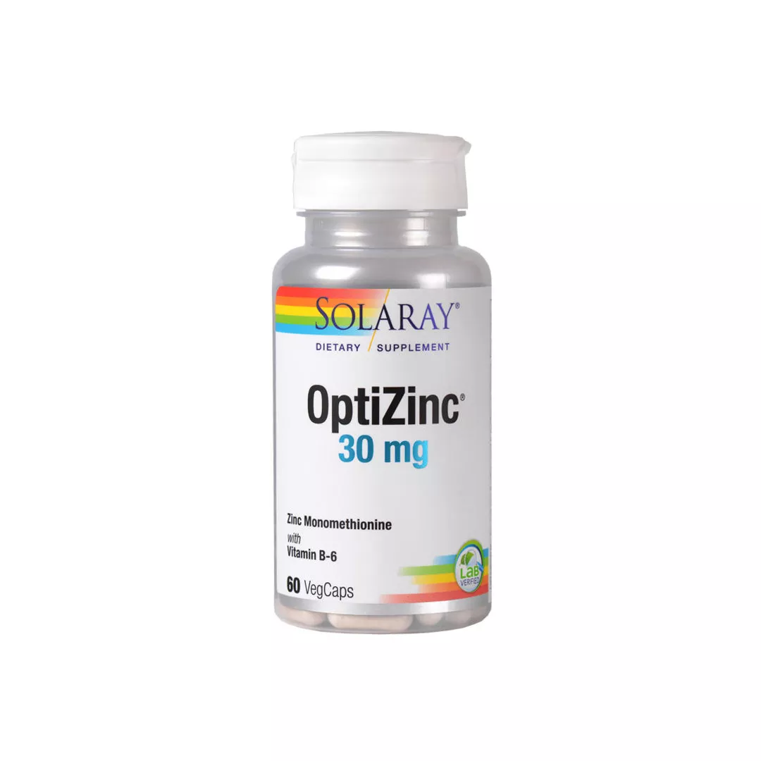 OptiZinc 30 mg Solaray, 60 capsule, Secom, [],farmaciabajan.ro