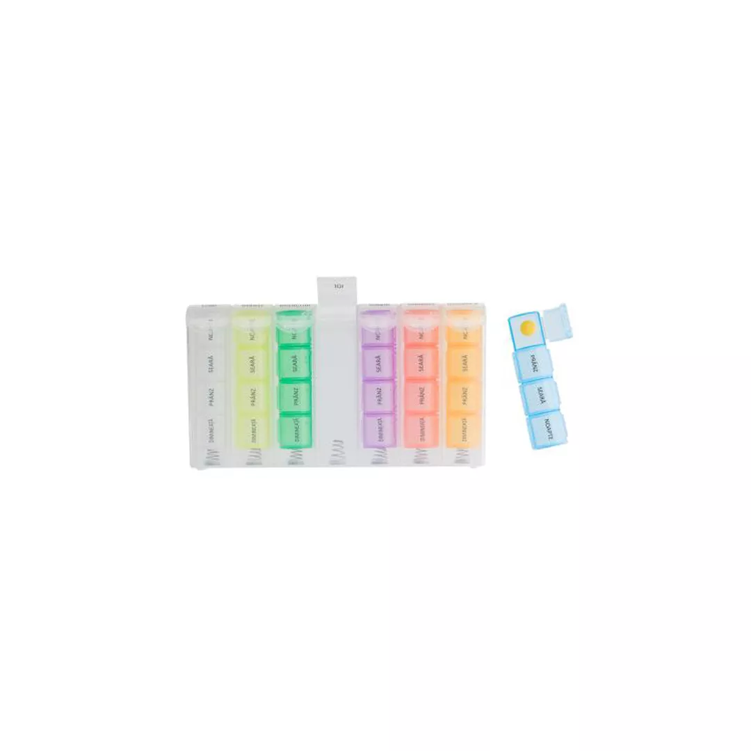 Organizator medicamente format din 28 de casete colorate 4/7, Business Partner, [],farmaciabajan.ro