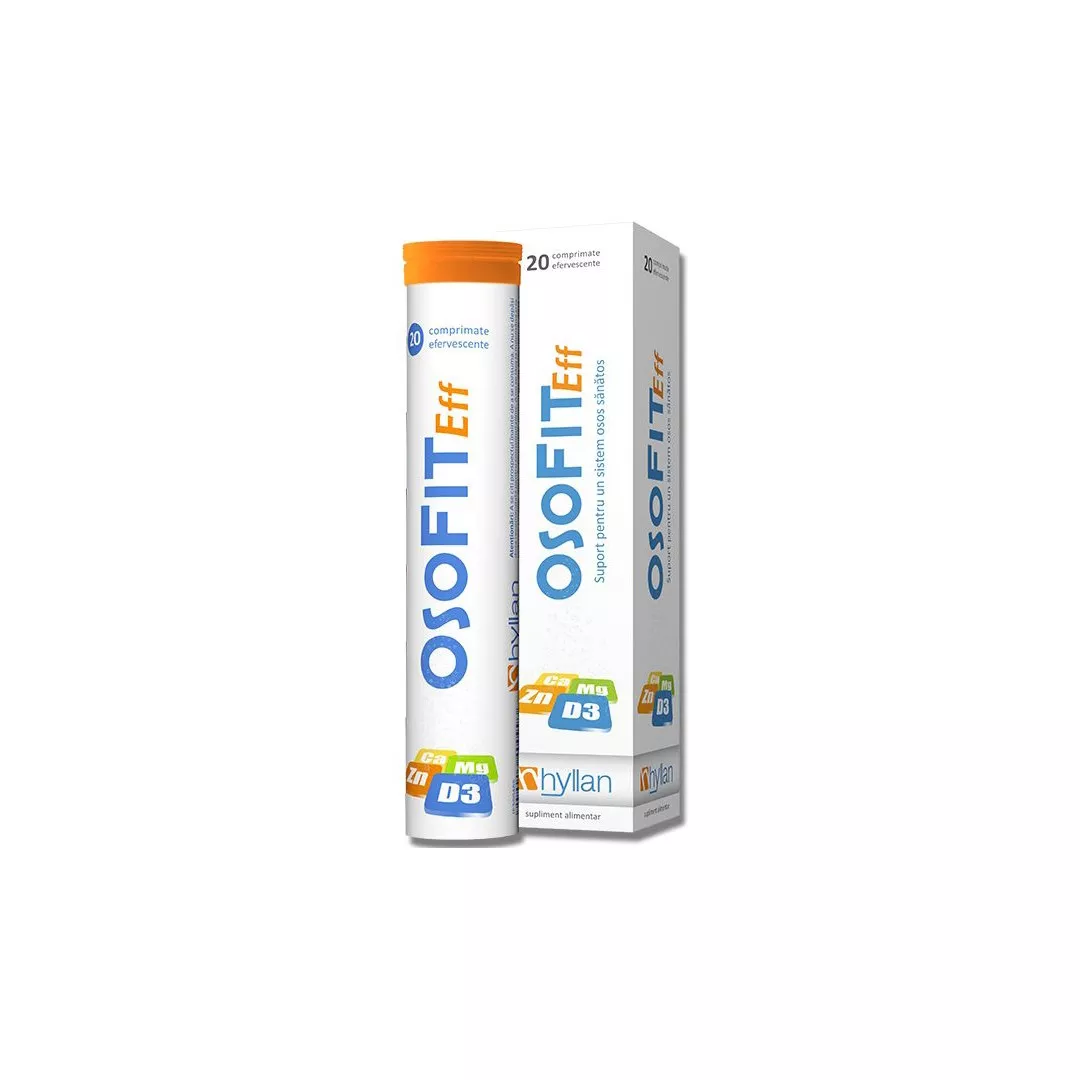 Osofit Eff, 20 comprimate efervescente, Hyllan, [],farmaciabajan.ro