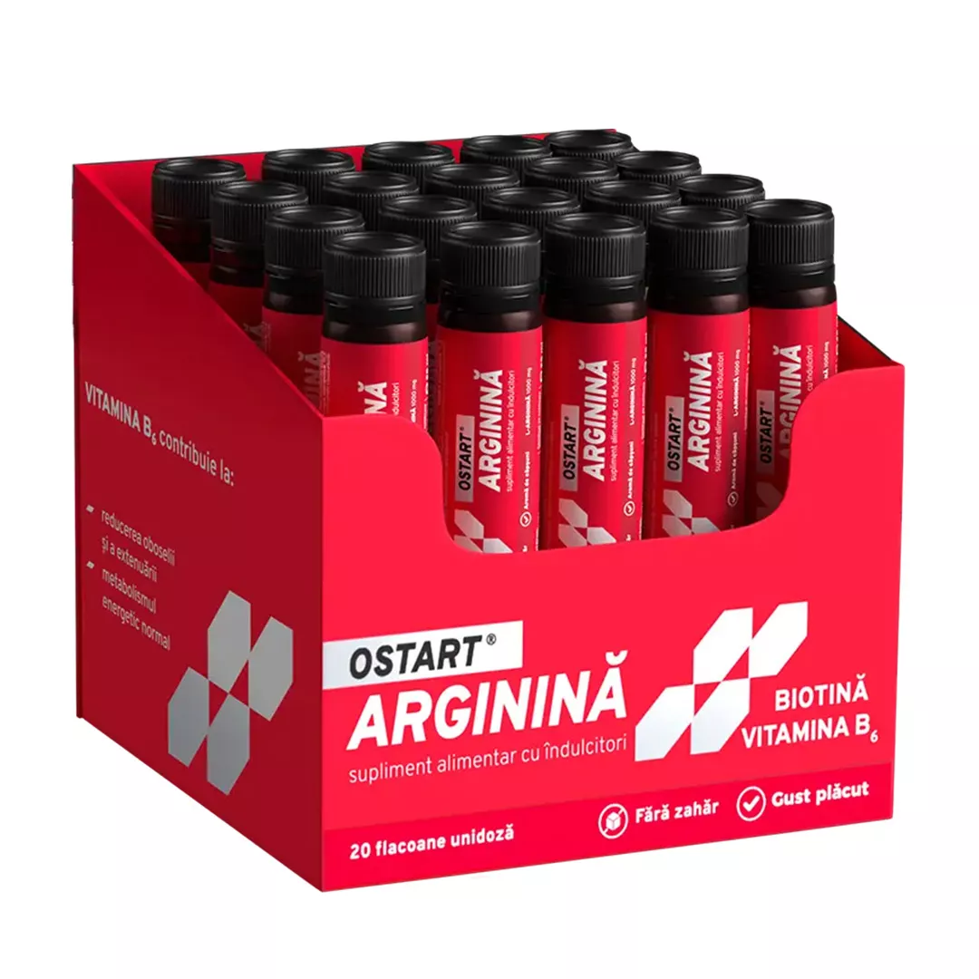OSTART Arginina Shoturi, 20 flacoane unidoza x 25 ml, Fiterman Pharma, [],farmaciabajan.ro