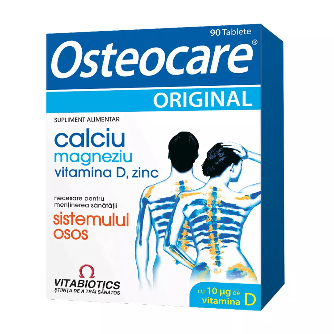 Osteocare Original, 90 comprimate, VitaBiotics LTD, [],https:farmaciabajan.ro