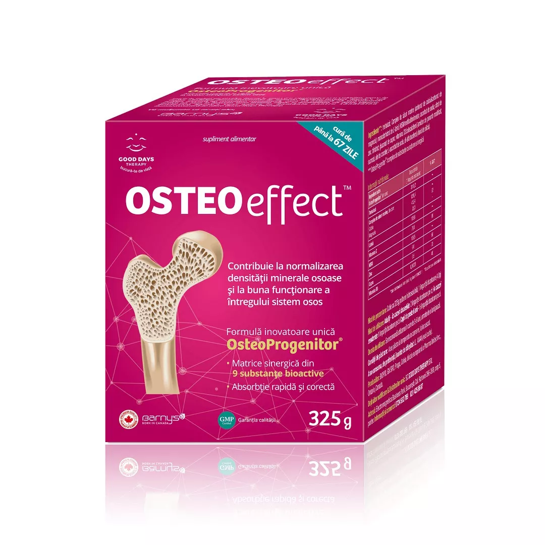 Pulbere hidrosolubila OsteoEffect, 325gr, Good Days Therapy, [],farmaciabajan.ro
