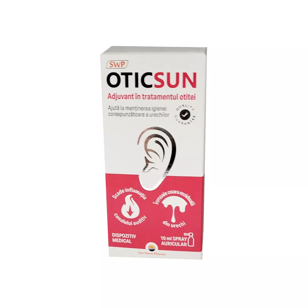 Oticsun spray auricular, 10 ml, Sun Wave Pharma, [],farmaciabajan.ro