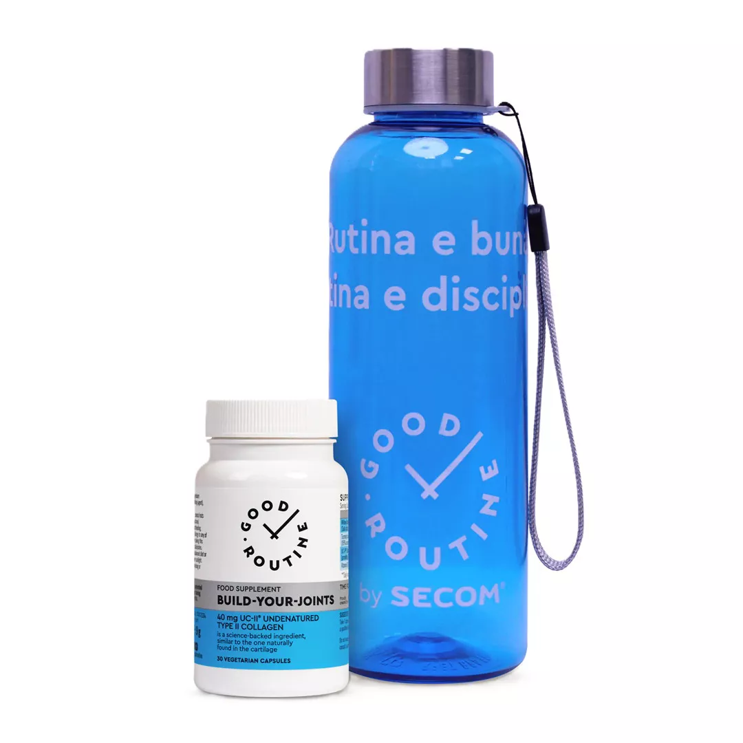 Pachet: Build Your Joints Good Routine, 30 capsule + Sticla, Secom, [],farmaciabajan.ro