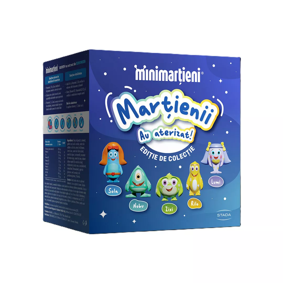 Pachet Minimartieni cu Echinacea Gummy, 60 jeleuri+ breloc, Walmark, [],farmaciabajan.ro
