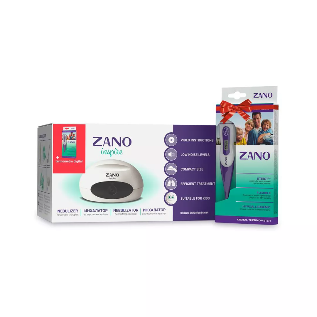 Pachet: Nebulizator + Termometru digital, Zano, [],farmaciabajan.ro