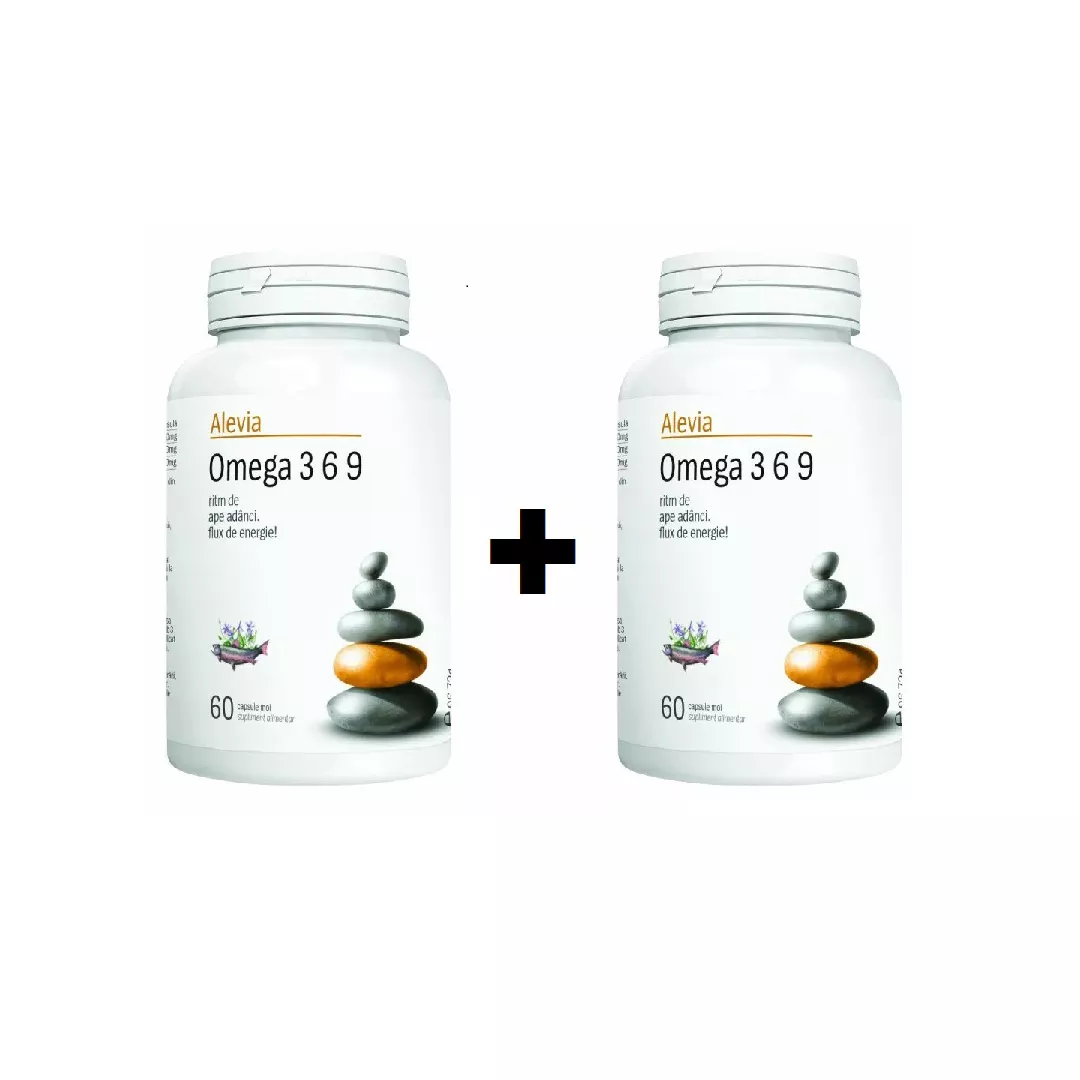 Pachet: Omega 3 6 9, 60 + 60 capsule, Alevia, [],farmaciabajan.ro