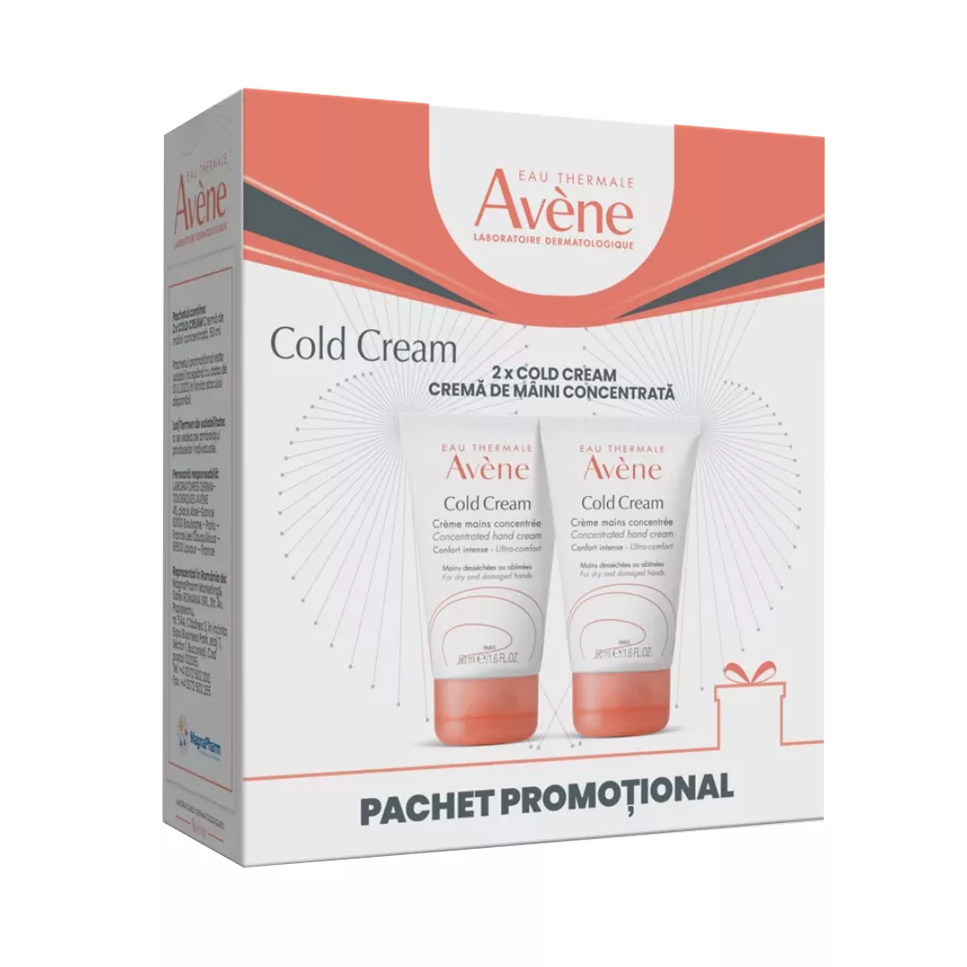Pachet Promo: Avene Cold Cream crema de maini concentrata 2 x 50 ml, [],farmaciabajan.ro