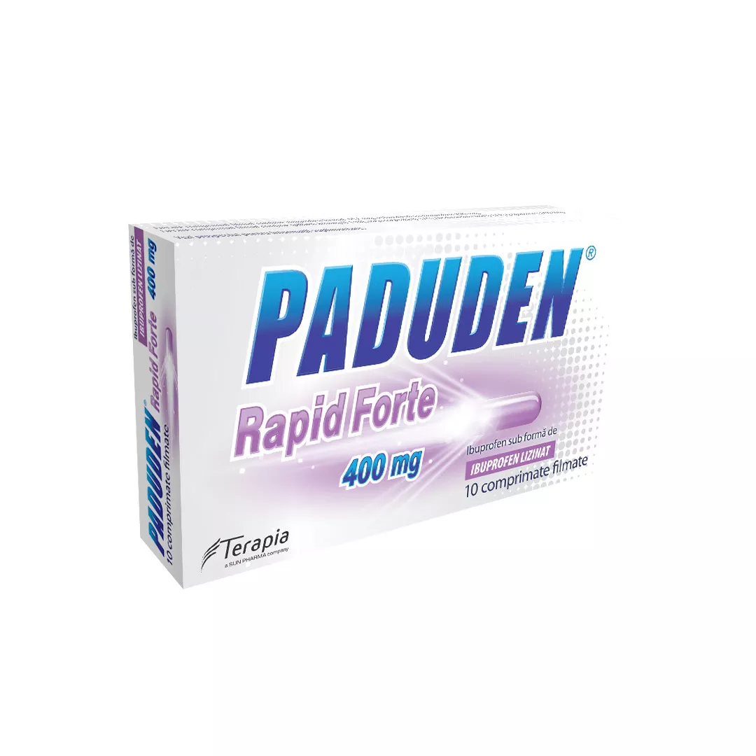 Paduden Rapid Forte 400 mg, 10 comprimate, Terapia, [],https:farmaciabajan.ro