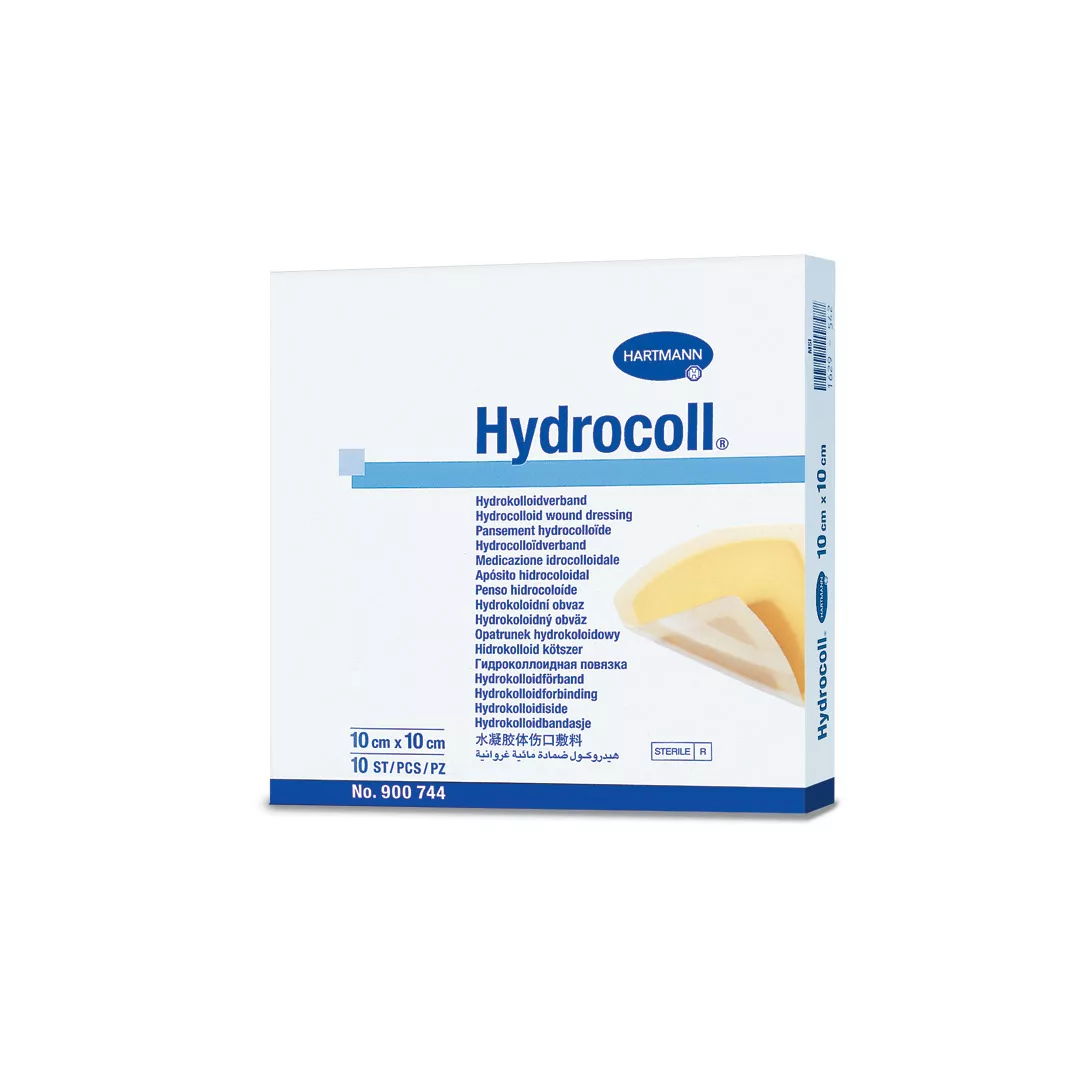 Pansament cu hidrocoloid Hydrocoll, 10 x 10 cm, 1 cutie/10 bucati, Hartmann, [],https:farmaciabajan.ro
