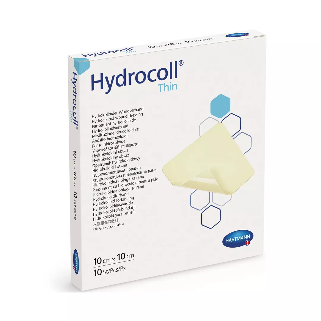 Pansamente Hydrocoll Thin, 10 x 10 cm, 10 bucati, Hartmann, [],farmaciabajan.ro