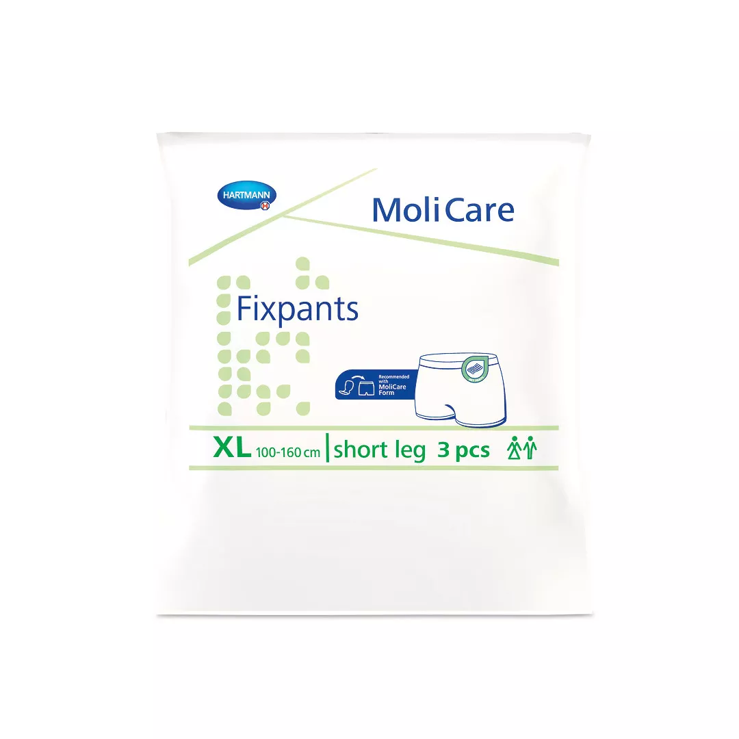 Pantaloni pentru fixarea tampoanelor MoliCare Fixpants(model cu picior scurt), marime XL(100 - 160 cm), 3 bucati, Hartmann, [],farmaciabajan.ro