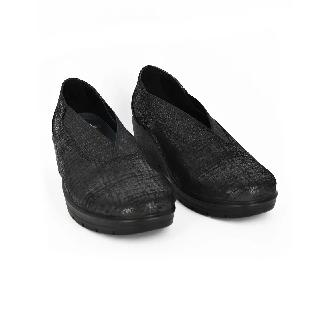 Pantofi Dama din Piele naturala FF137, negru, [],farmaciabajan.ro