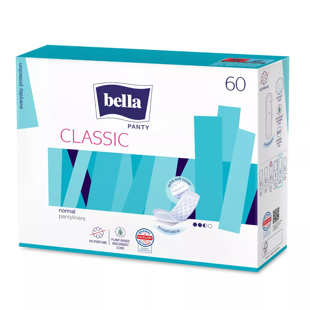 Panty Classic absorbante zilnice, 60 bucati, Bella, [],farmaciabajan.ro