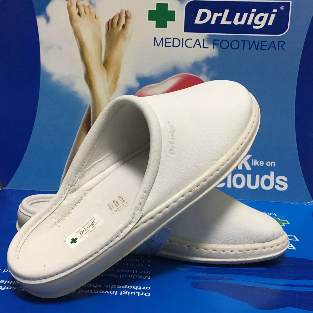 Papuci Anatomici Albi nr.36 - Dr. Luigi, [],https:farmaciabajan.ro
