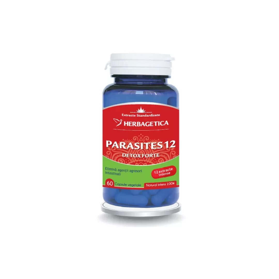 Parasites 12, 60 capsule, Herbagetica, [],farmaciabajan.ro