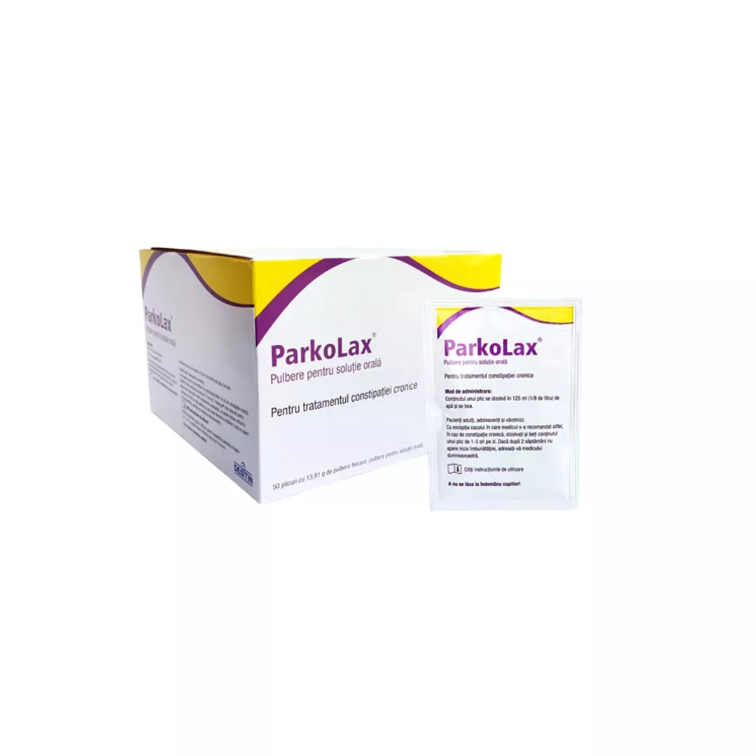 ParkoLax pulbere pentru solutie orala, 50 plicuri, Desitin, [],farmaciabajan.ro