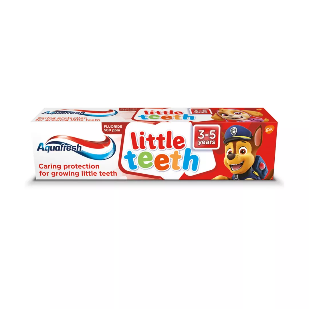 Pasta de dinti Aquafresh Little Teeth, 3-5 ani, 50 ml, [],farmaciabajan.ro