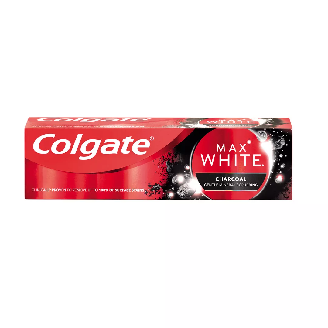 Pasta de dinti Colgate Max White Charcoal pentru albire, 75 ml, [],farmaciabajan.ro