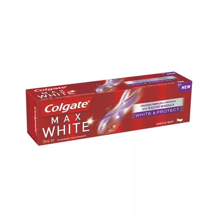 PASTA DE DINTI COLGATE MAX WHITE & PROTECT 75 ML, [],farmaciabajan.ro