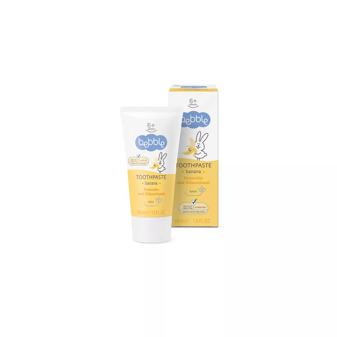 Pasta de dinti cu aroma de banana, 50 ml, Bebble, [],farmaciabajan.ro
