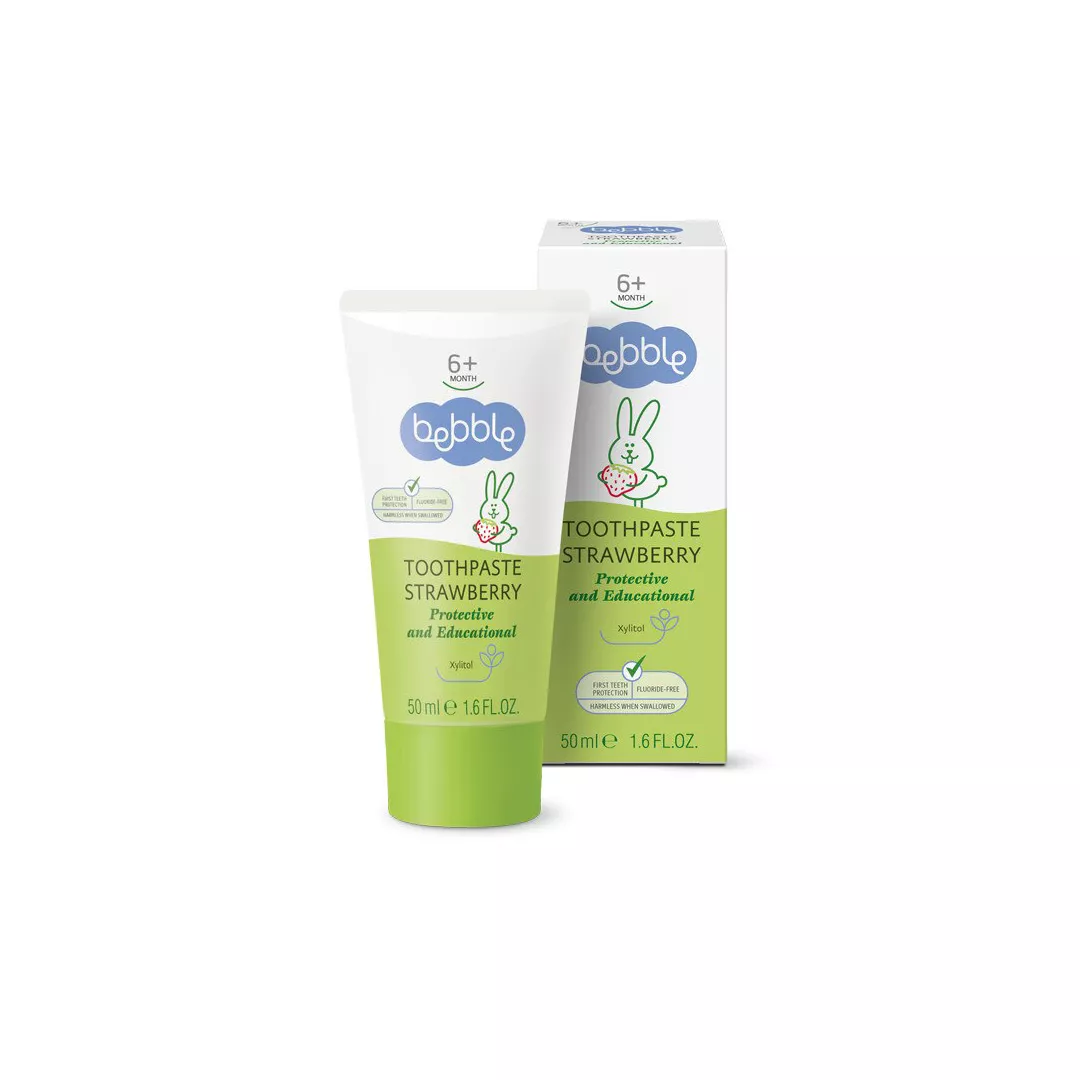 Pasta de dinti cu capsuni, 50 ml,  Bebble, [],farmaciabajan.ro