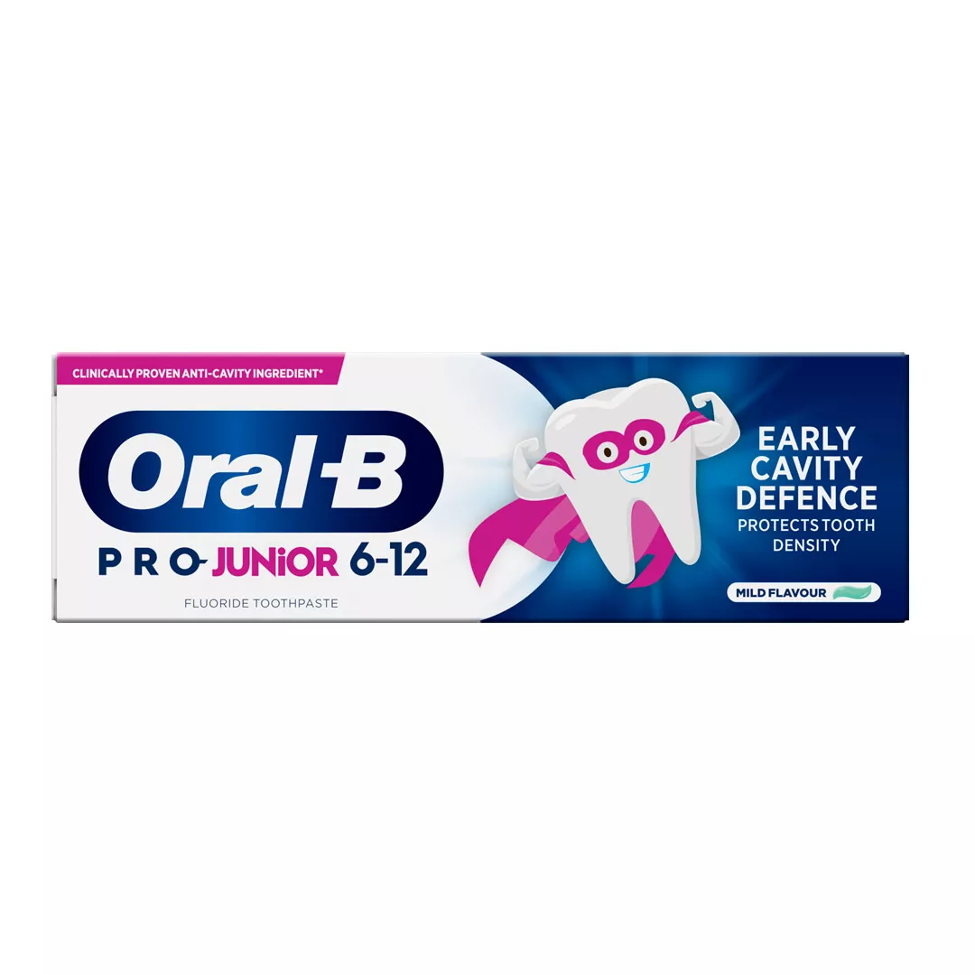 Pasta de dinti pentru copii 6-12 ani Pro Junior, 75 ml, Oral-B, [],farmaciabajan.ro
