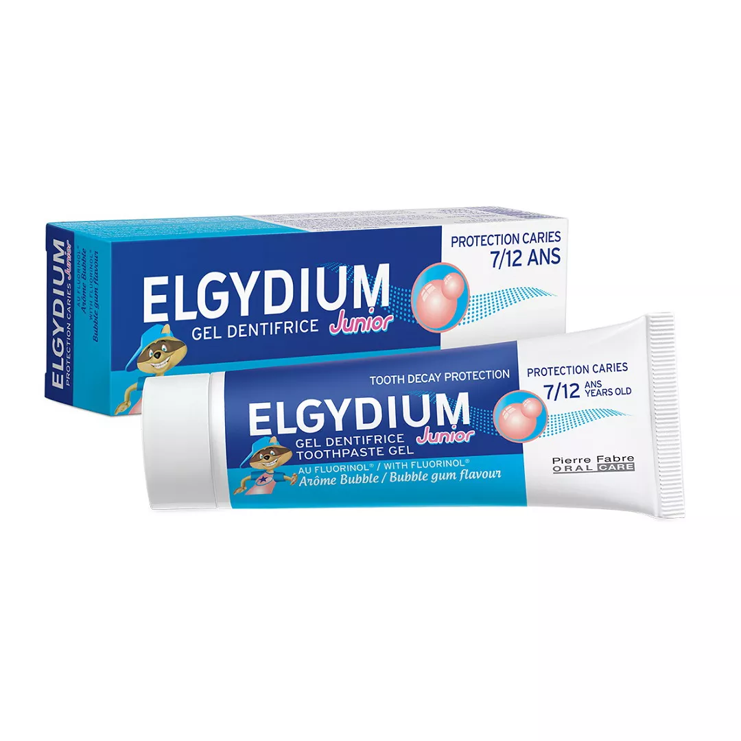 Pasta de dinti pentru copii Bubble, 7-12 ani, 50 ml, Elgydium Junior, [],farmaciabajan.ro