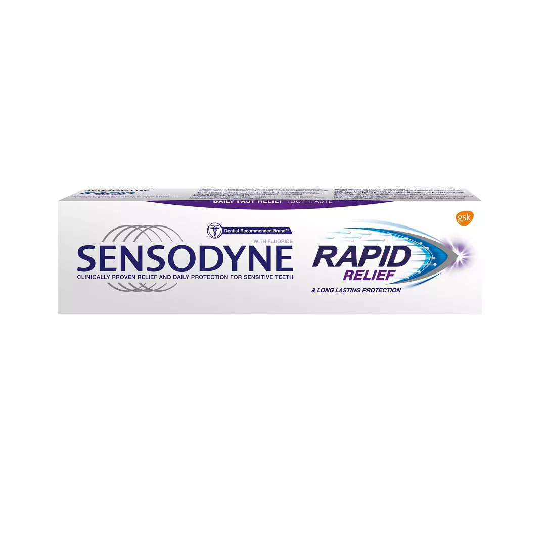Pasta de dinti Rapid Relief Sensodyne, 75 ml, Gsk, [],farmaciabajan.ro
