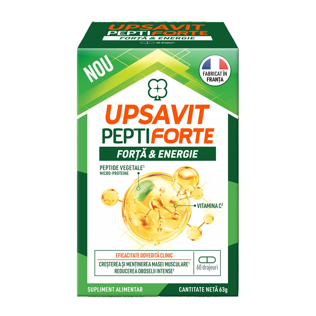 Peptiforte, 60 drajeuri, Upsavit, [],farmaciabajan.ro