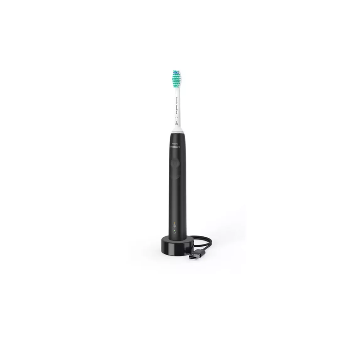Periuta de dinti electrica Sonicare HX3671/14, 1 program, 62000 miscari/minut ,1 capat de periere, negru, Philips Avent, [],farmaciabajan.ro