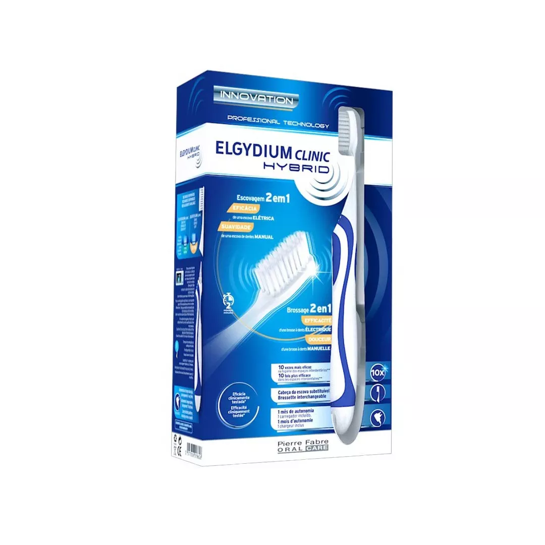 Periuta de dinti Hybrid 2 in 1, Elgydium, [],farmaciabajan.ro