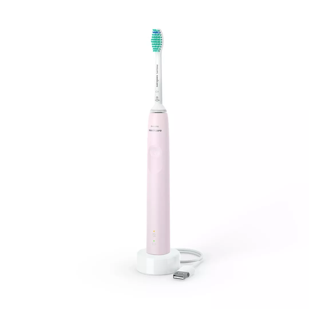 Periuta de dinti sonica electrica Sonicare 3100 series, roz, Philips, [],farmaciabajan.ro