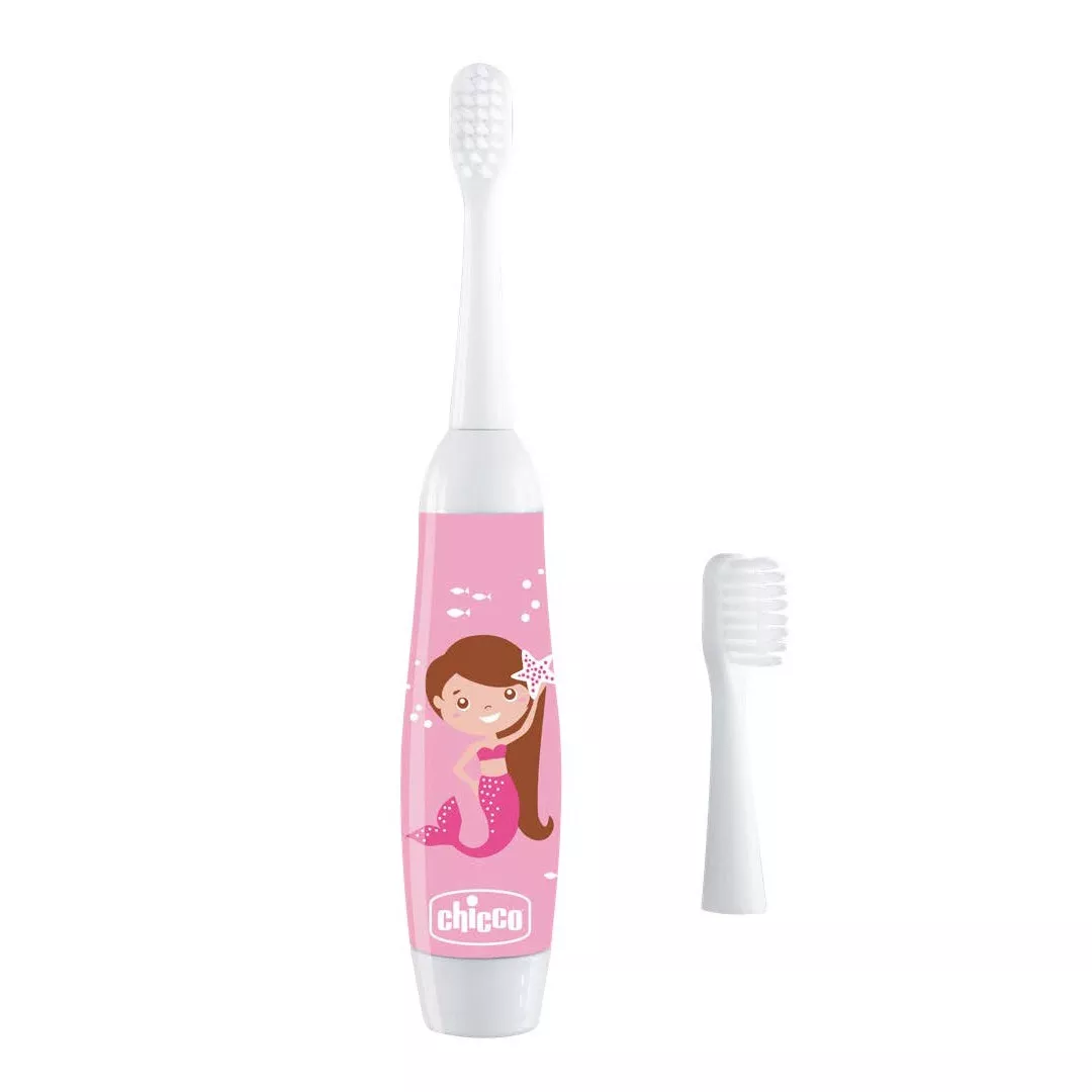 Periuta electrica pentru copii, fata, 3 ani+, Chicco, [],farmaciabajan.ro