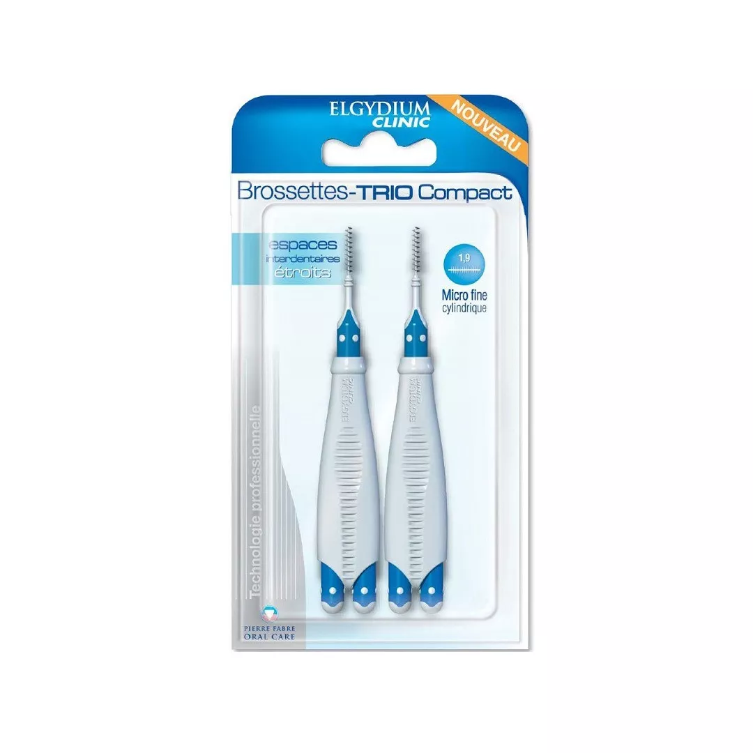 Periuta interdentara Trio Compact, Micro Fine, Elgydium, [],farmaciabajan.ro