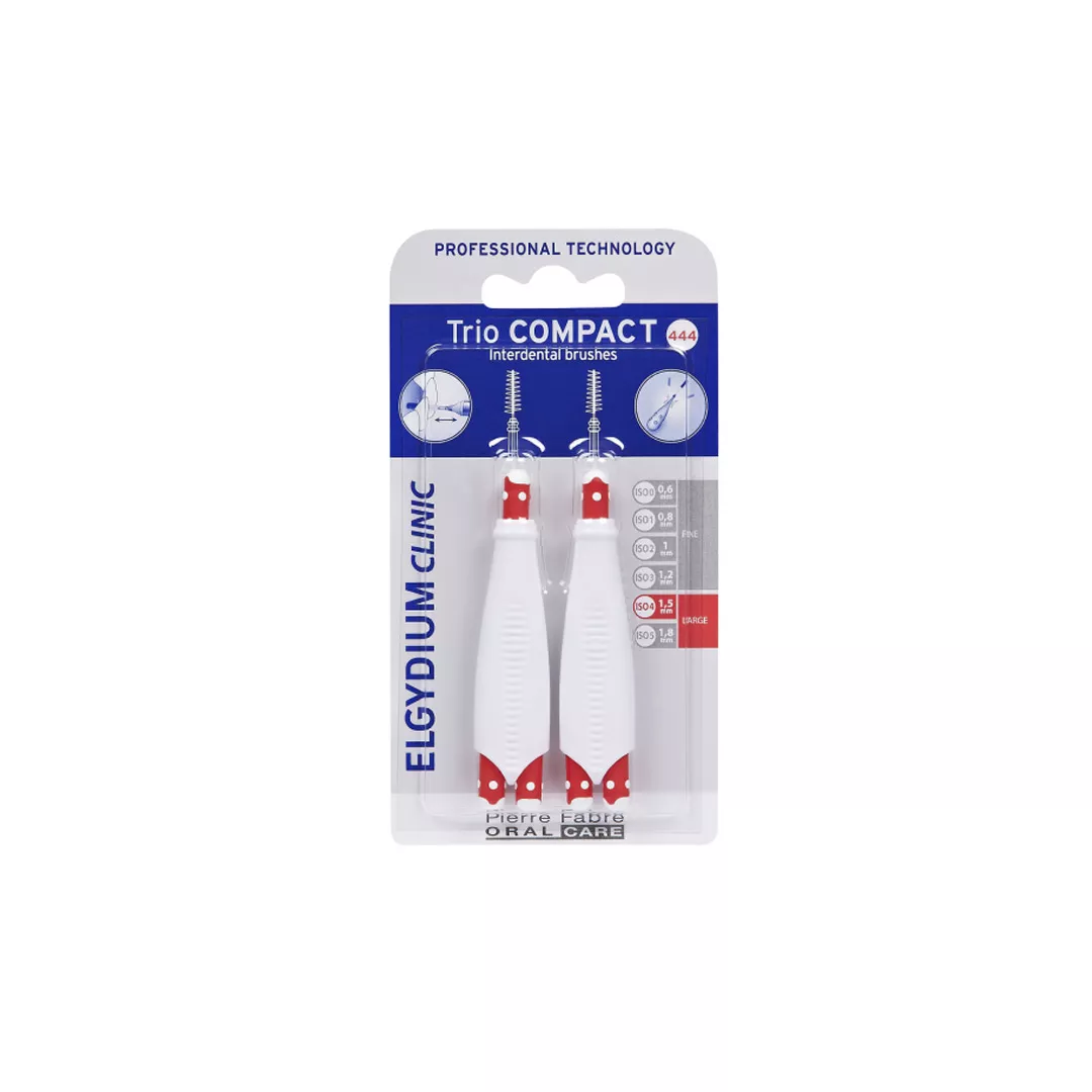 Periuta interdentara trio compact mix large, Elgydium Pfoc, [],farmaciabajan.ro