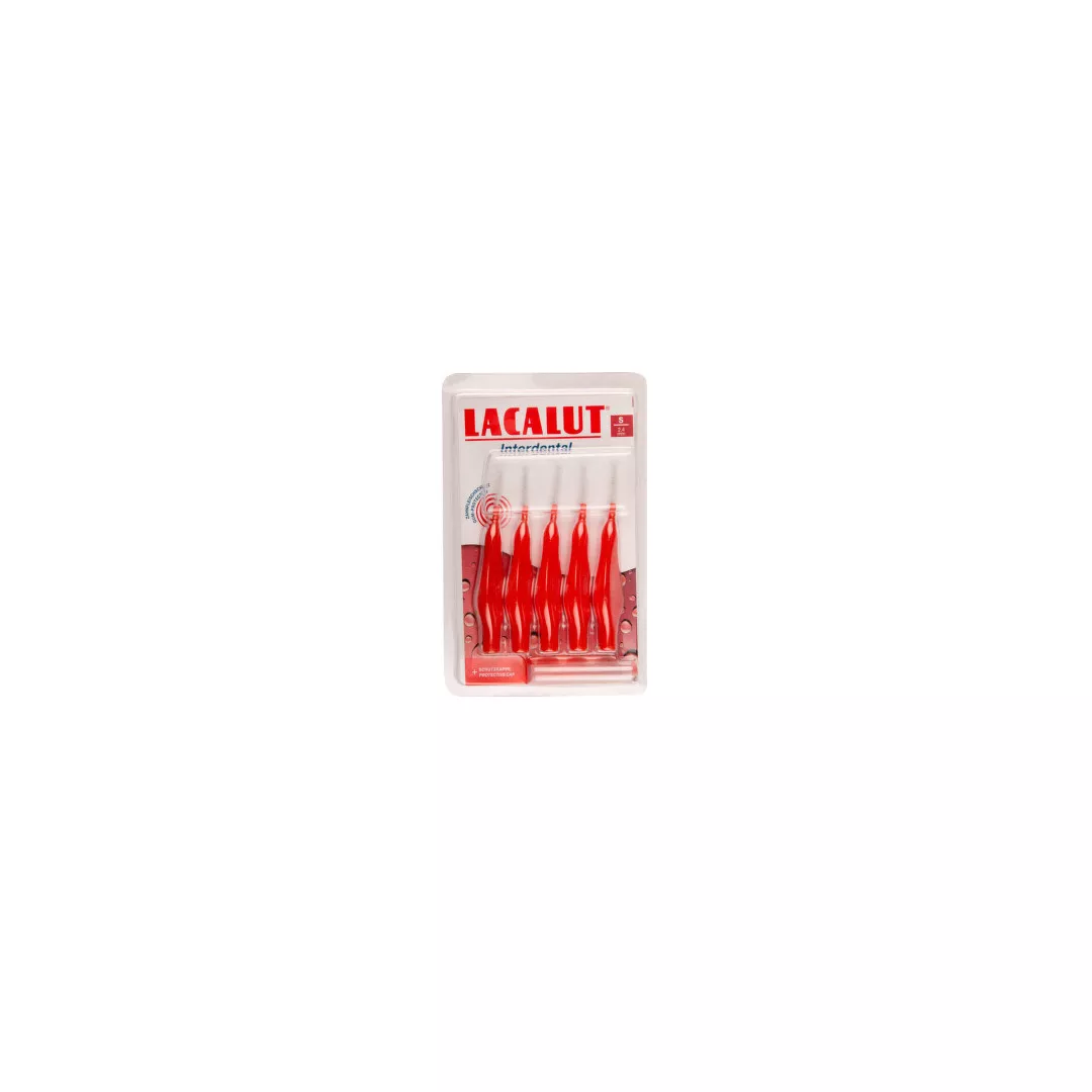 Periute interdentare marime S 2,4 mm, 5 bucati, Lacalut, [],farmaciabajan.ro